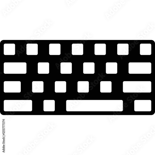 Simple vector icon keyboard