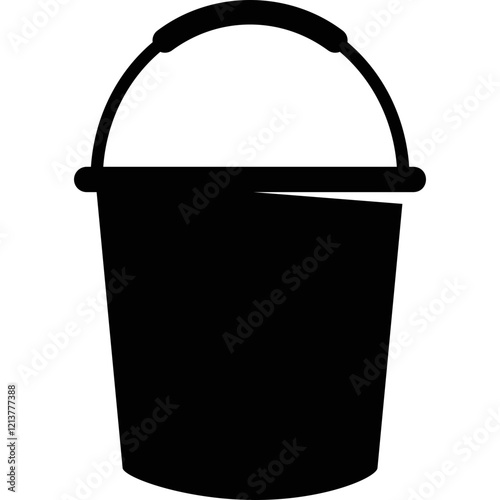Simple vector icon bucket