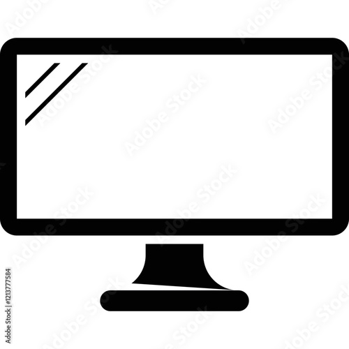Simple vector icon monitor
