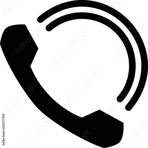 Simple vector icon telephone receiver
