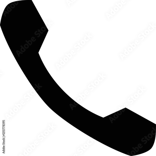 Simple vector icon telephone receiver