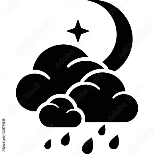 Simple vector icon cloud
