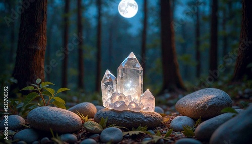 Wolf Moon Meditation with Quartz Crystal