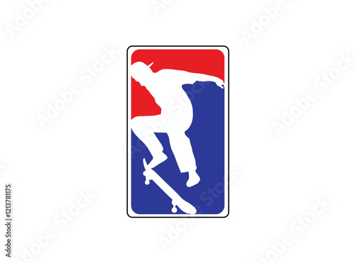 skateboard logo high vector