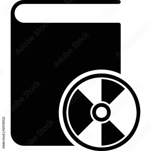 Simple vector icon audiobook
