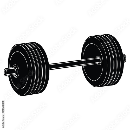 dumbbell isolated on white background