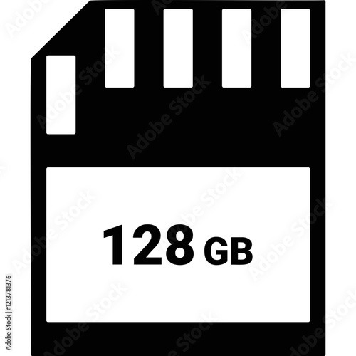Simple vector icon sd flash drive