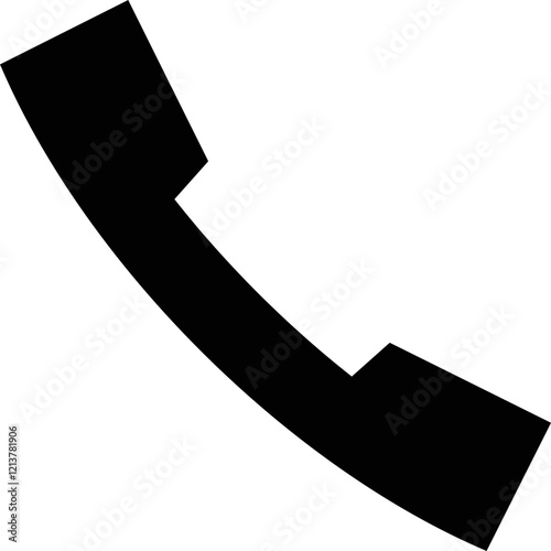 Simple vector icon telephone receiver