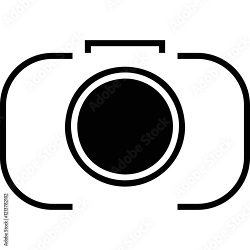Simple vector icon camera
