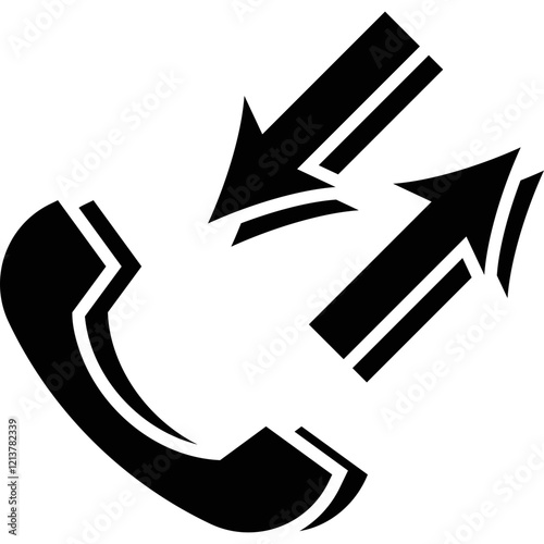 Simple vector icon voice call
