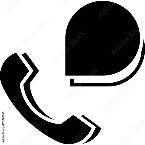 Simple vector icon telephone receiver
