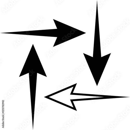 Simple vector icon arrow