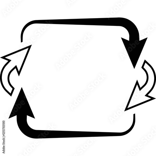 Simple vector icon arrow