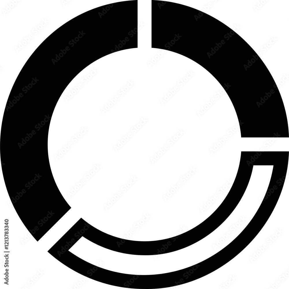 Simple vector icon graph
Simple vector icon graph