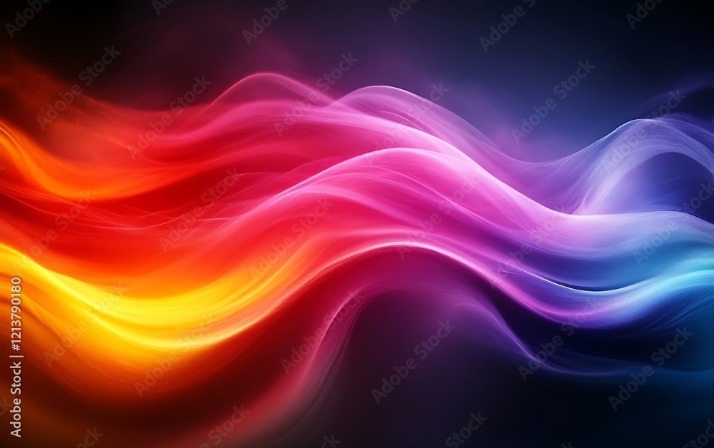 Abstract colorful wave background. Abstract colorful wave background.