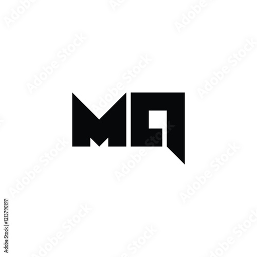 Free Download MQ monogram logo design letter text name symbol monochrome logotype alphabet character simple logo - GFXLoad