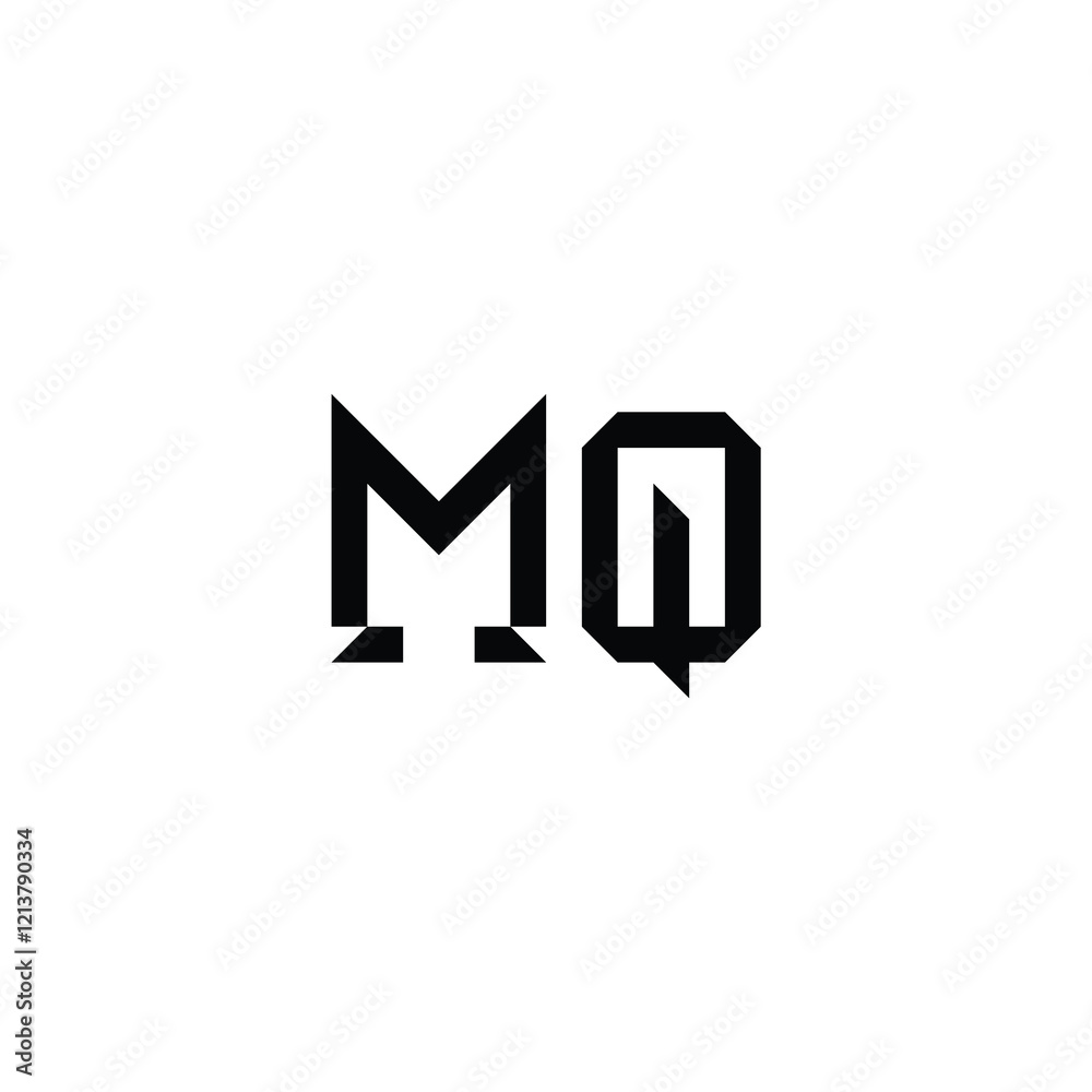 MQ monogram logo design letter text name symbol monochrome logotype alphabet character simple logo MQ monogram logo design letter text name symbol monochrome logotype alphabet character simple logo