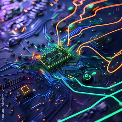 Neon abstract Background