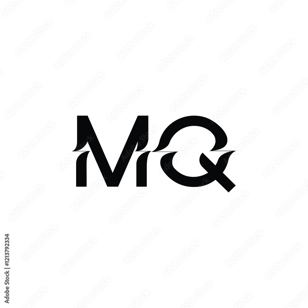 MQ monogram logo design letter text name symbol monochrome logotype alphabet character simple logo MQ monogram logo design letter text name symbol monochrome logotype alphabet character simple logo