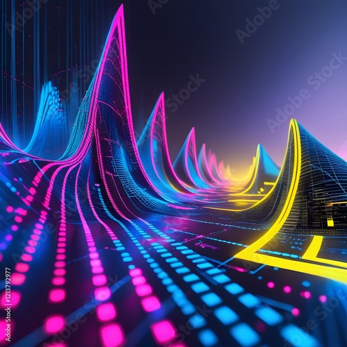 Neon abstract Background