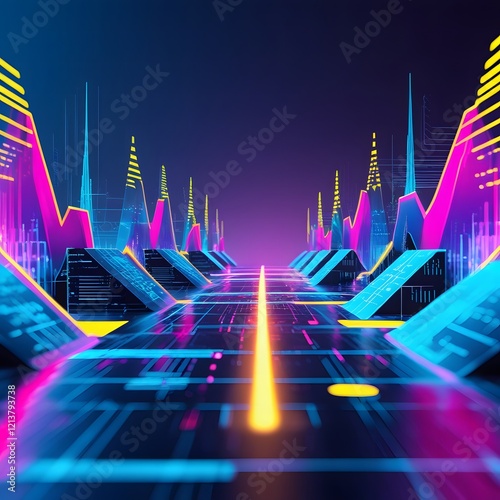 Neon abstract Background