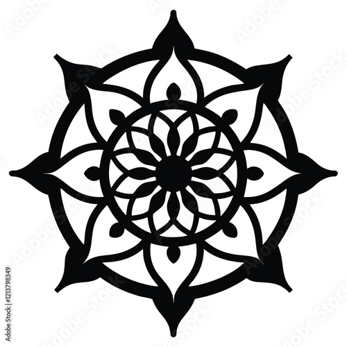 The mandala pattern is quite imaginative and appealing.