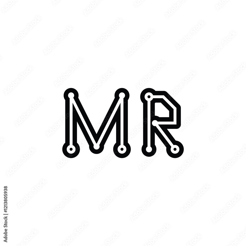 MR monogram logo design letter text name symbol monochrome logotype alphabet character simple logo MR monogram logo design letter text name symbol monochrome logotype alphabet character simple logo