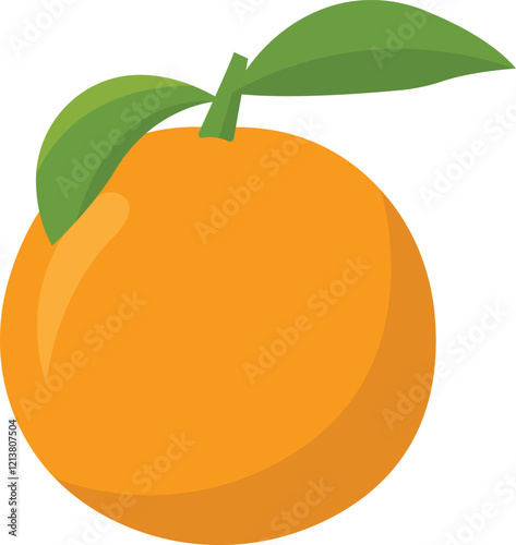 Orange Fruit Cartoon Illustration