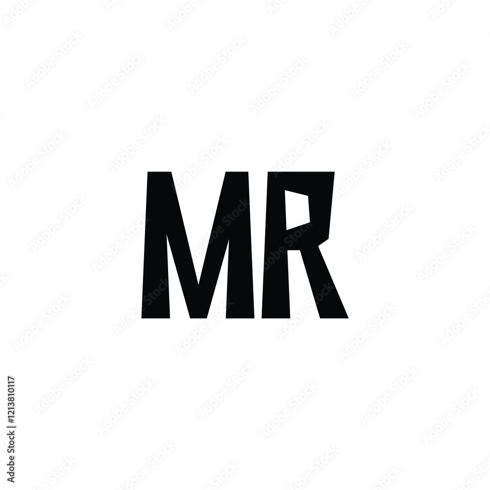 MR monogram logo design letter text name symbol monochrome logotype alphabet character simple logo MR monogram logo design letter text name symbol monochrome logotype alphabet character simple logo