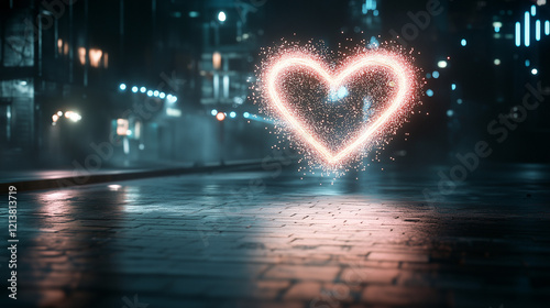 Love in the City: A glowing...