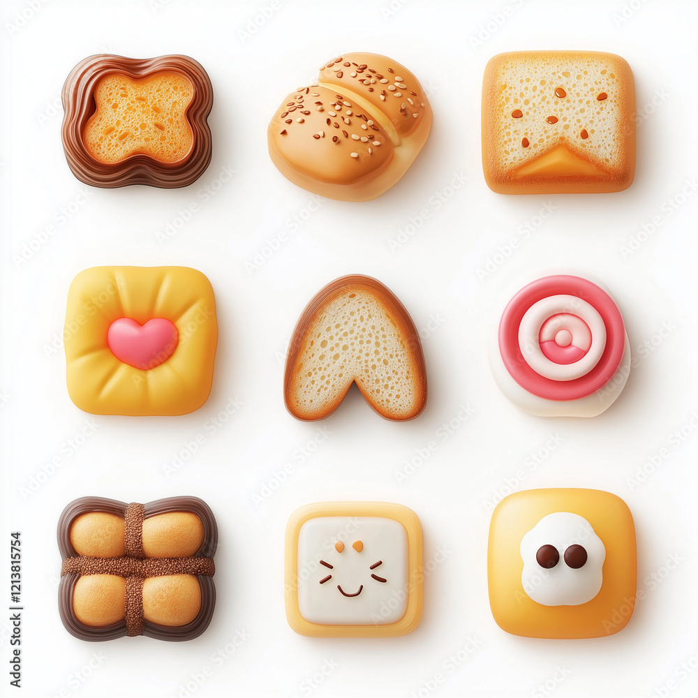3D, パン, 食べ物, 孤立した, ひとそろい, アイコン, ケーキ, チョコ, パン, 甘い, 白, デザート, コレクション, ベクター, キャンデー, クッキー, イラスト, パン屋, 焼いた, スポンジケーキ, ドーナッツ, 健康な, ペイストリー, 茶色, おいしい, フルーツ, 軽食 3D, パン, 食べ物, 孤立した, ひとそろい, アイコン, ケーキ, チョコ, パン, 甘い, 白, デザート, コレクション, ベクター, キャンデー, クッキー, イラスト, パン屋, 焼いた, スポンジケーキ, ドーナッツ, 健康な, ペイストリー, 茶色, おいしい, フルーツ, 軽食