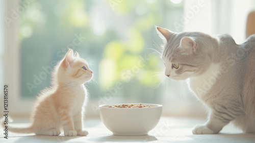 Kitten and Cat Mealtime: A ...