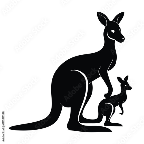 The kangaroo seemed realistic in her baby imagery.