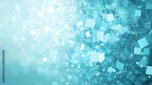 Aqua Sparkle: Abstract back...