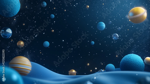 Celestial Dance: Abstract 3...