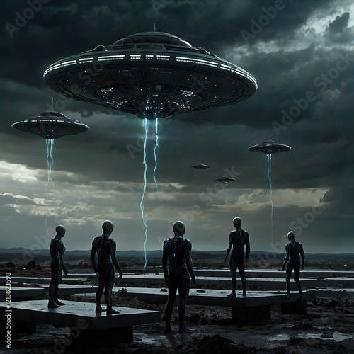 ufo in the city