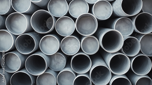 Stack of Pipes: A high-angl...