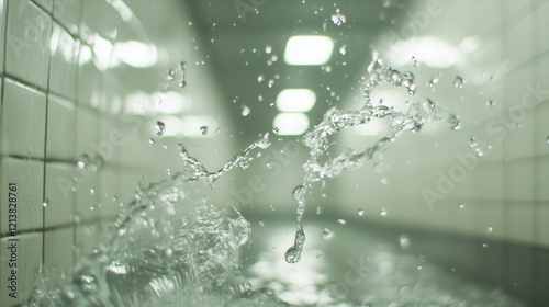 Water Splash in Tunnel: Dyn...