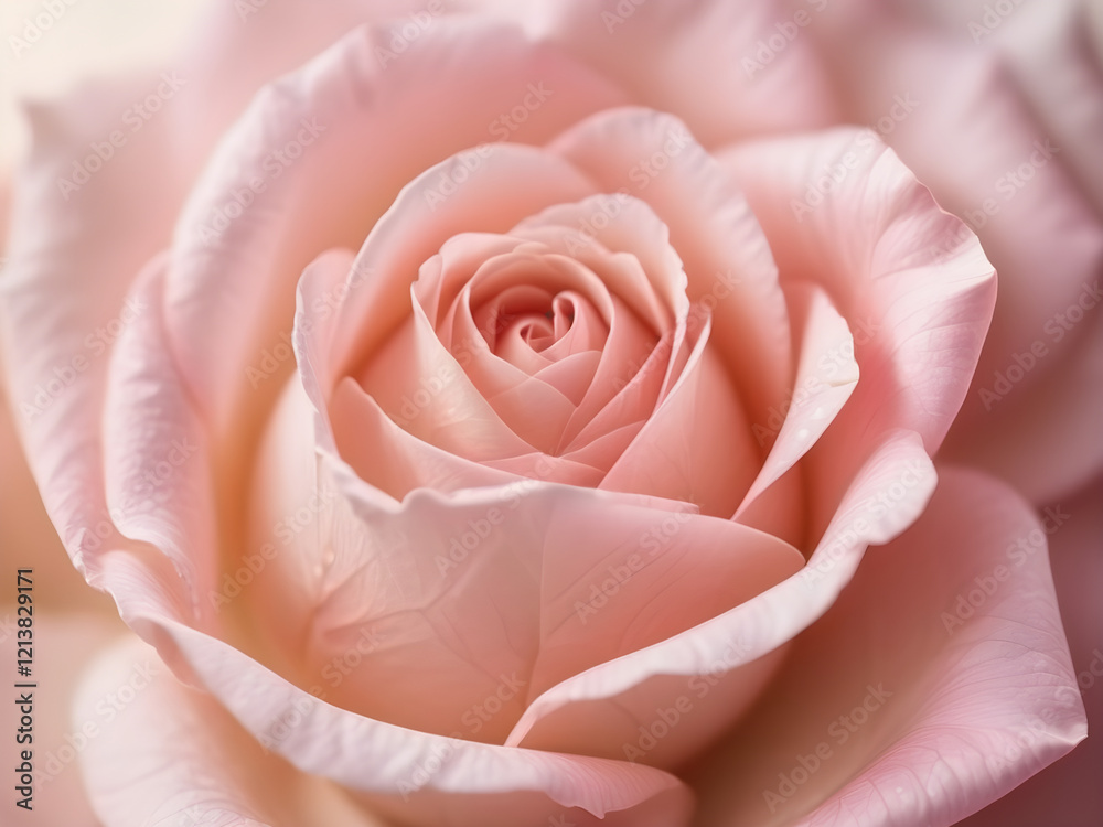 A macro shot of soft pink rose petals with subtle gradients and light reflections, emphasizing their delicate texture A macro shot of soft pink rose petals with subtle gradients and light reflections, emphasizing their delicate texture
