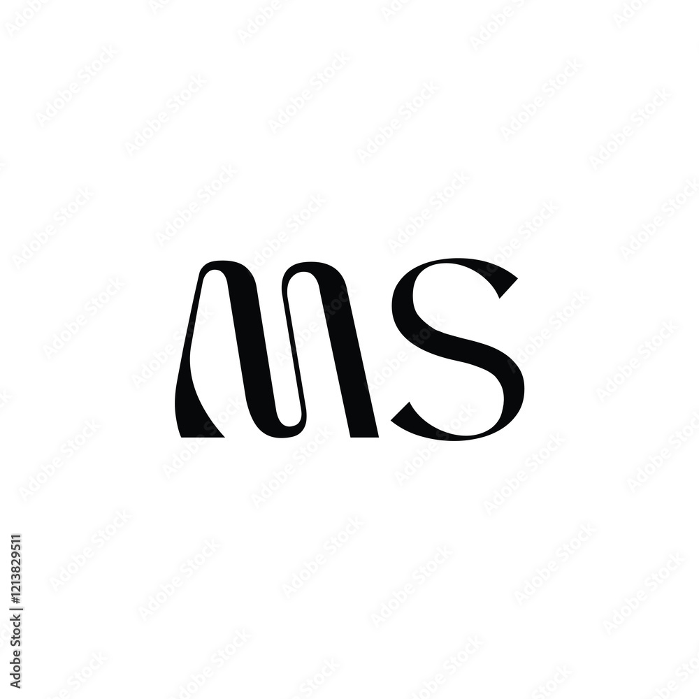 MS monogram logo design letter text name symbol monochrome logotype alphabet character simple logo MS monogram logo design letter text name symbol monochrome logotype alphabet character simple logo