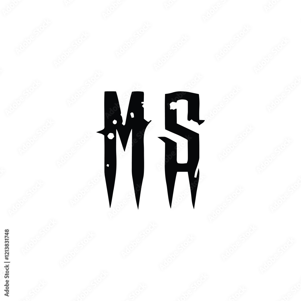MS monogram logo design letter text name symbol monochrome logotype alphabet character simple logo MS monogram logo design letter text name symbol monochrome logotype alphabet character simple logo