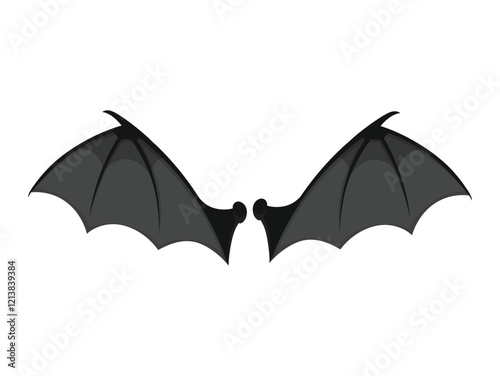 Bat Wing Vector Illustration - 01 photo