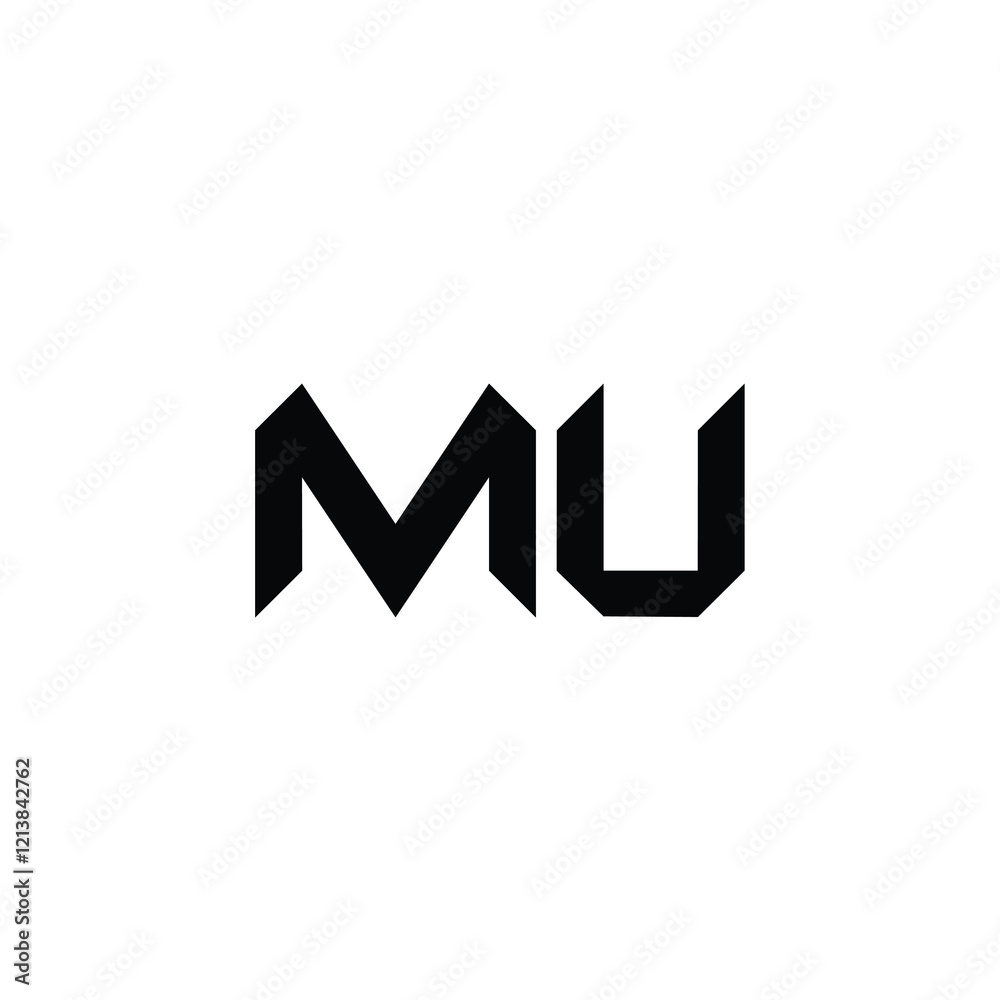 MU monogram logo design letter text name symbol monochrome logotype alphabet character simple logo MU monogram logo design letter text name symbol monochrome logotype alphabet character simple logo