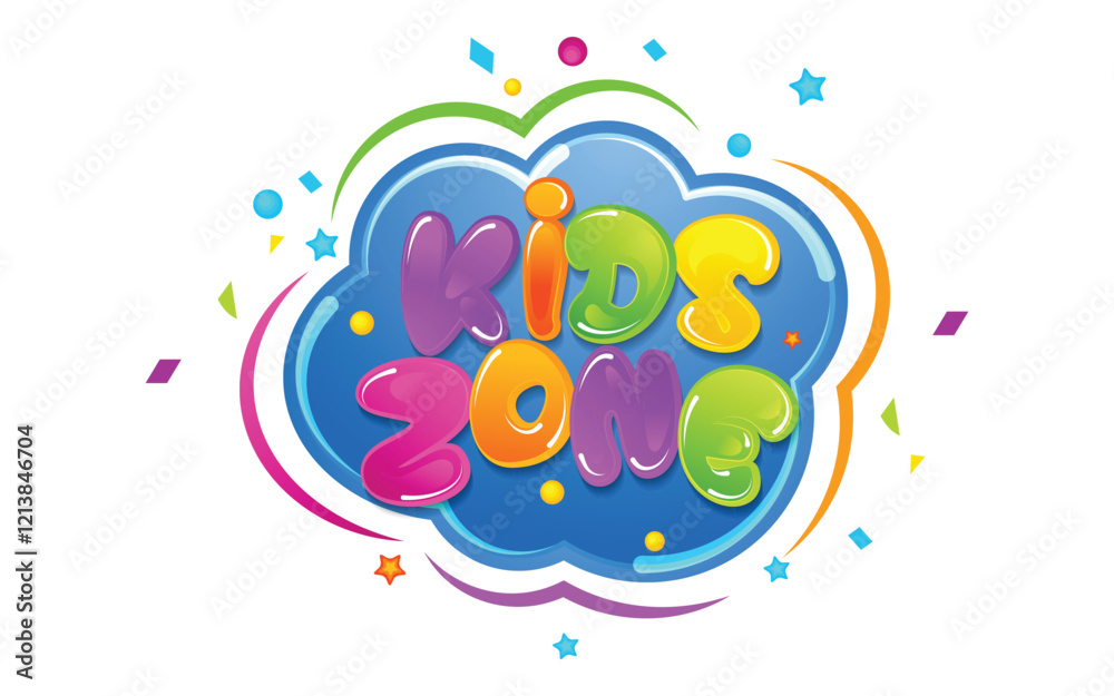 Kids Title Event Vector icon design Kids Title Event Vector icon design