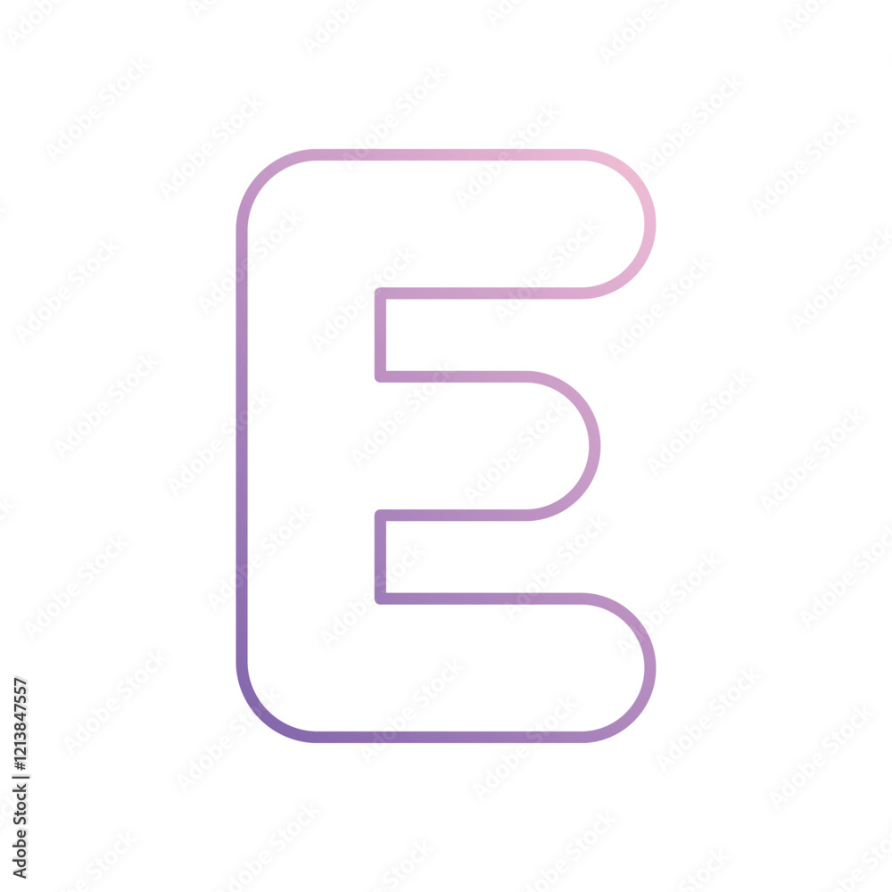 Letter E icon isolated on a white background. Vector illustration. Letter E icon isolated on a white background. Vector illustration.