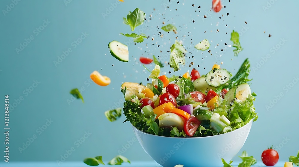 Vibrant Vegetable Salad: A Burst of Freshness Vibrant Vegetable Salad: A Burst of Freshness