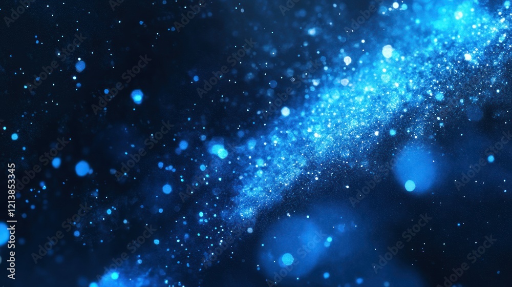 Fototapeta premium A dynamic deep blue background with a smooth gradient and subtle abstract light patterns, adding a futuristic touch