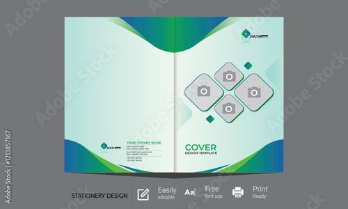 Bi-Fold Brochure Template design 2