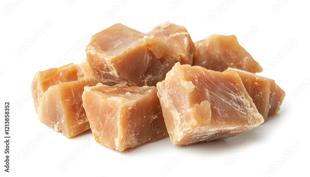 Pieces of pork fatback isolated on white Pieces of pork fatback isolated on white
