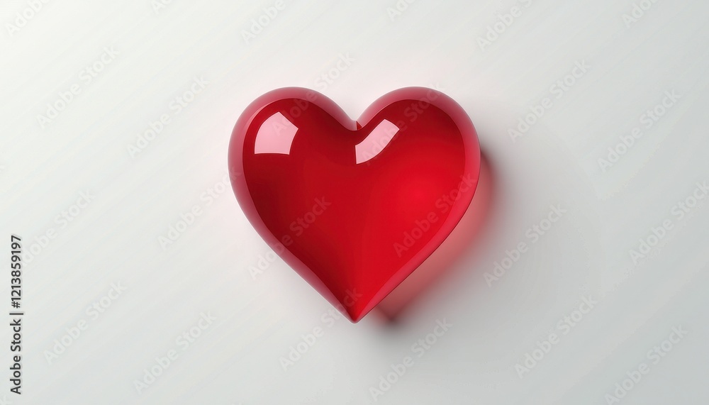 High-Resolution Red Heart on White Background: Resolution Ima High-Resolution Red Heart on White Background: Resolution Ima